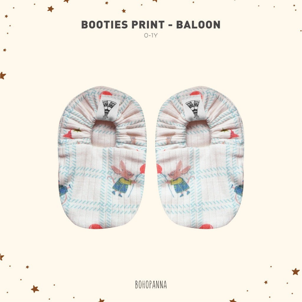 BOHOPANNA - BABY BOOTIES PRINT - KAOS KAKI BAYI 2538