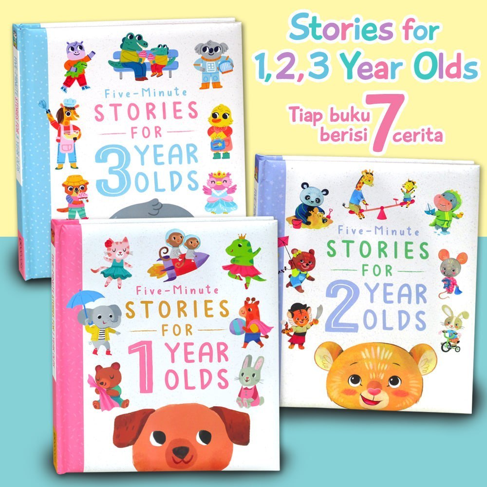 5-Minute Tales Bedtime Stories, Stories of Kindness, Adventures, Animal Stories, Fairy Tales and other story books Buku Anak