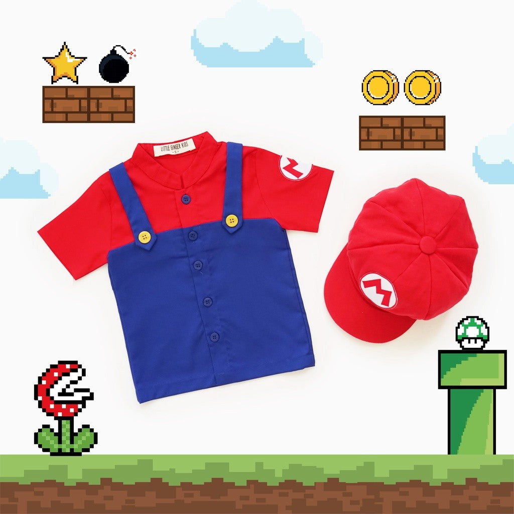 Little Ginger MARIO BROSS SHIRT /  KEMEJA MARIO BROSS ANAK
