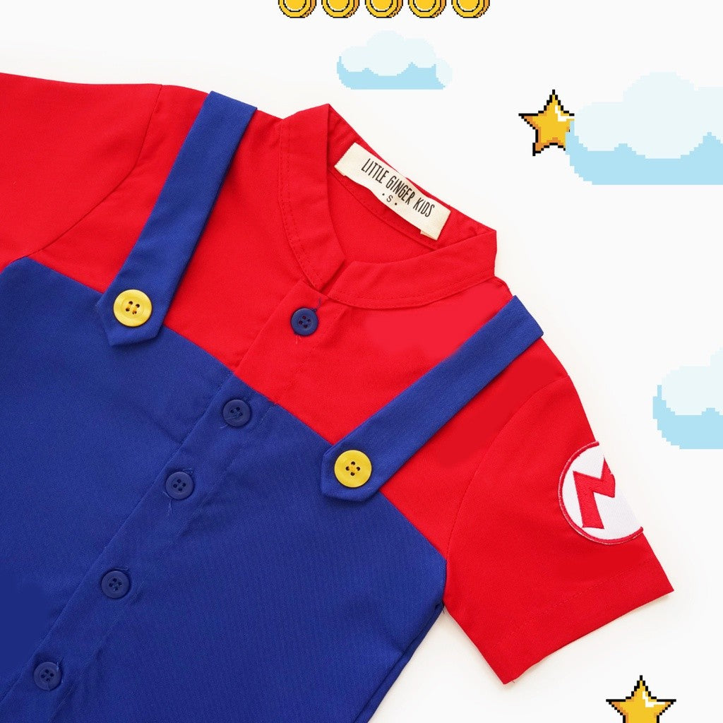 Little Ginger MARIO BROSS SHIRT /  KEMEJA MARIO BROSS ANAK