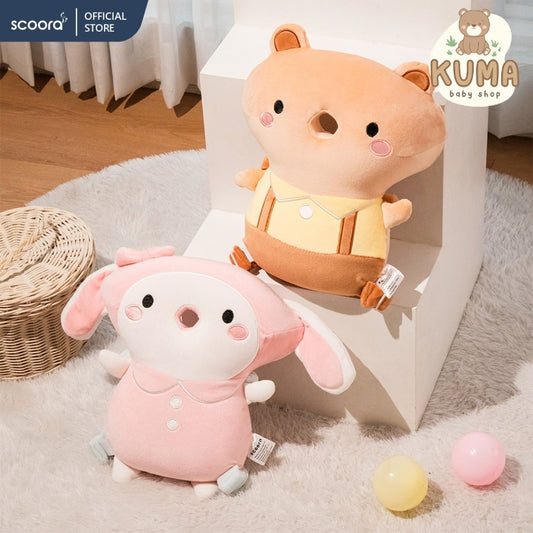 SCOORA Bantal Pelindung Kepala dan Leher Bayi Model Ransel Anti Bentur Bagian Belakang