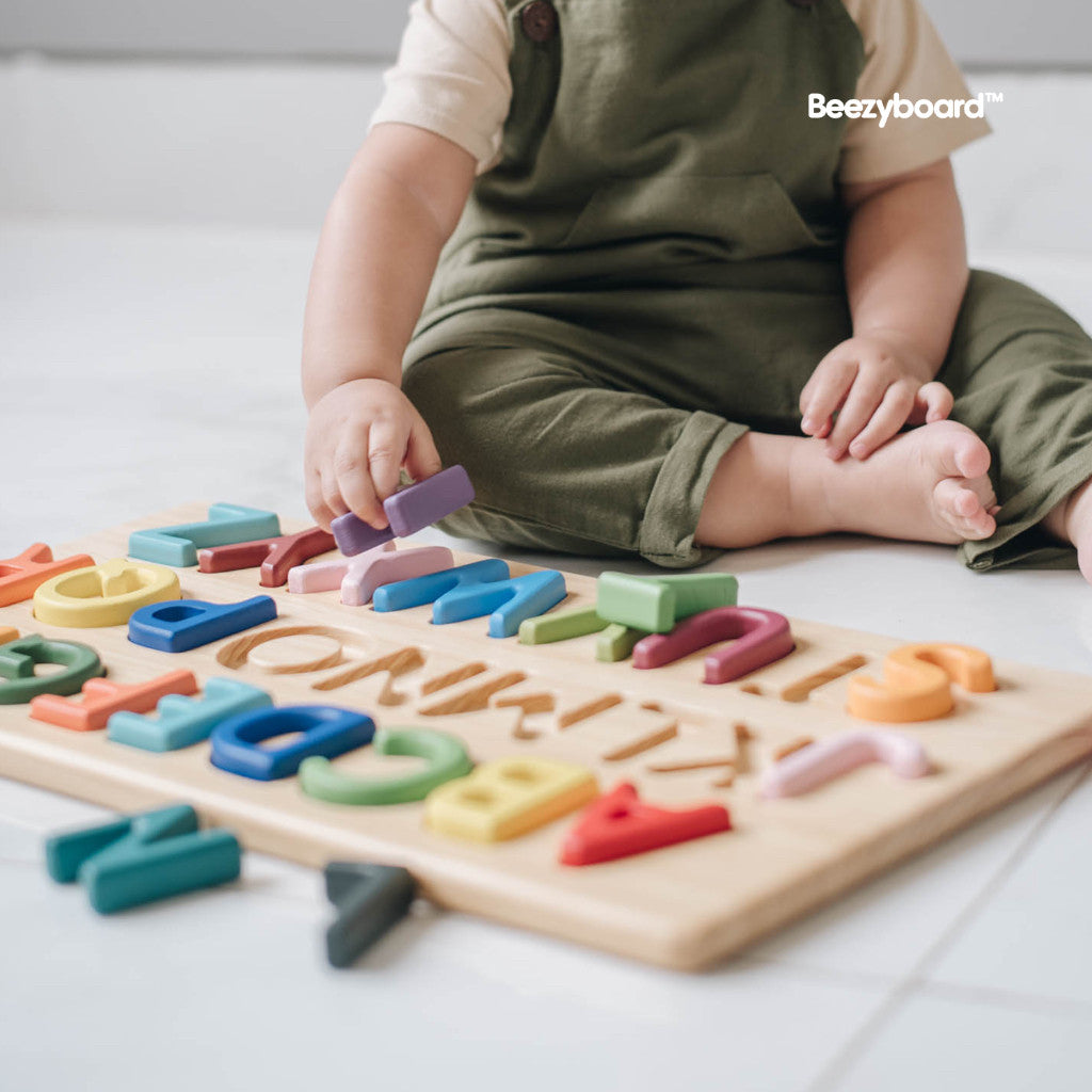 Beezyboard - Alphabet Puzzle - mainan belajar hurufmainan belajar warna/mainan edukasi