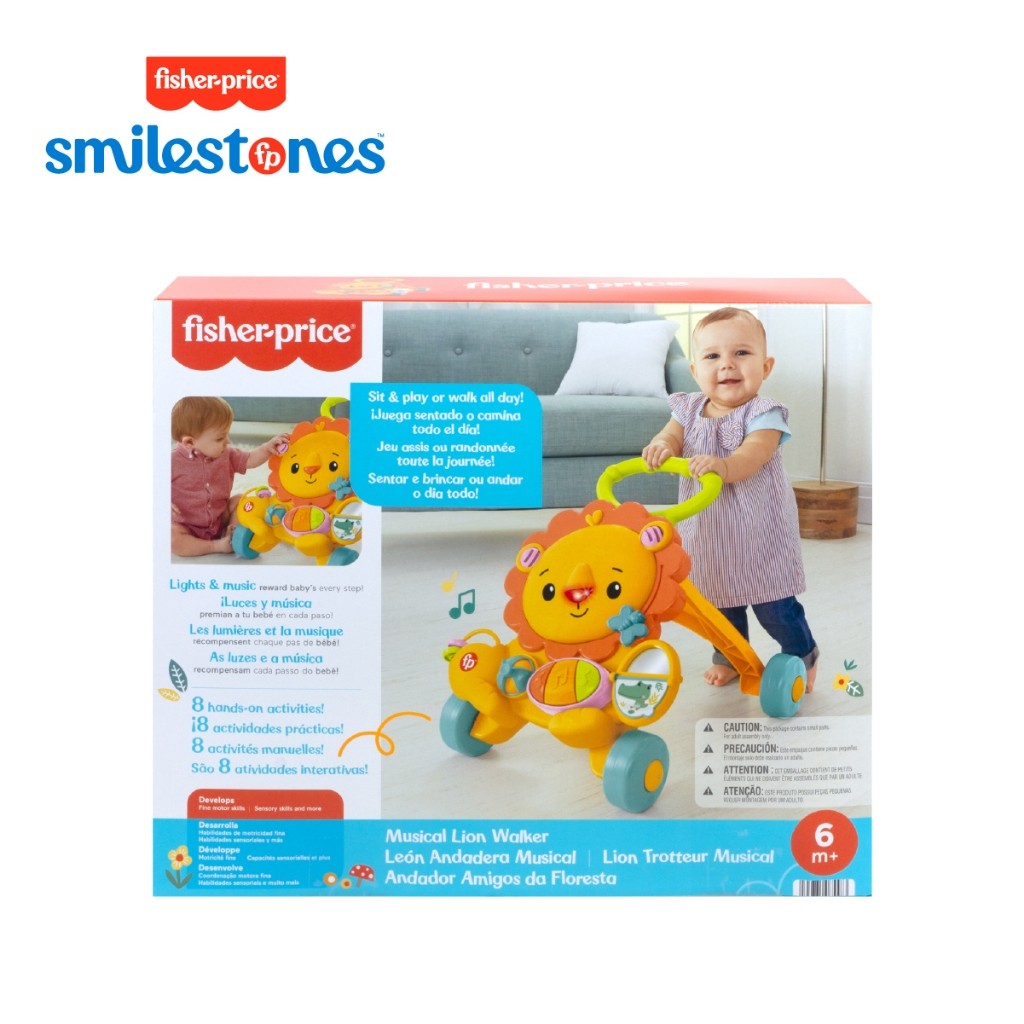 Fisher-Price Musical Lion Walker Infant Toy - Mainan Walker Anak
