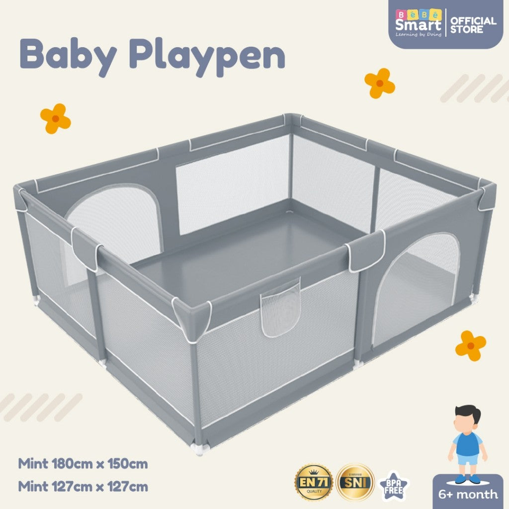 Pagar Mainan Bayi | BEBE SMART Baby Playpen Pagar Bayi Bermain | Pagar Mainan Anak | Playpen Bayi