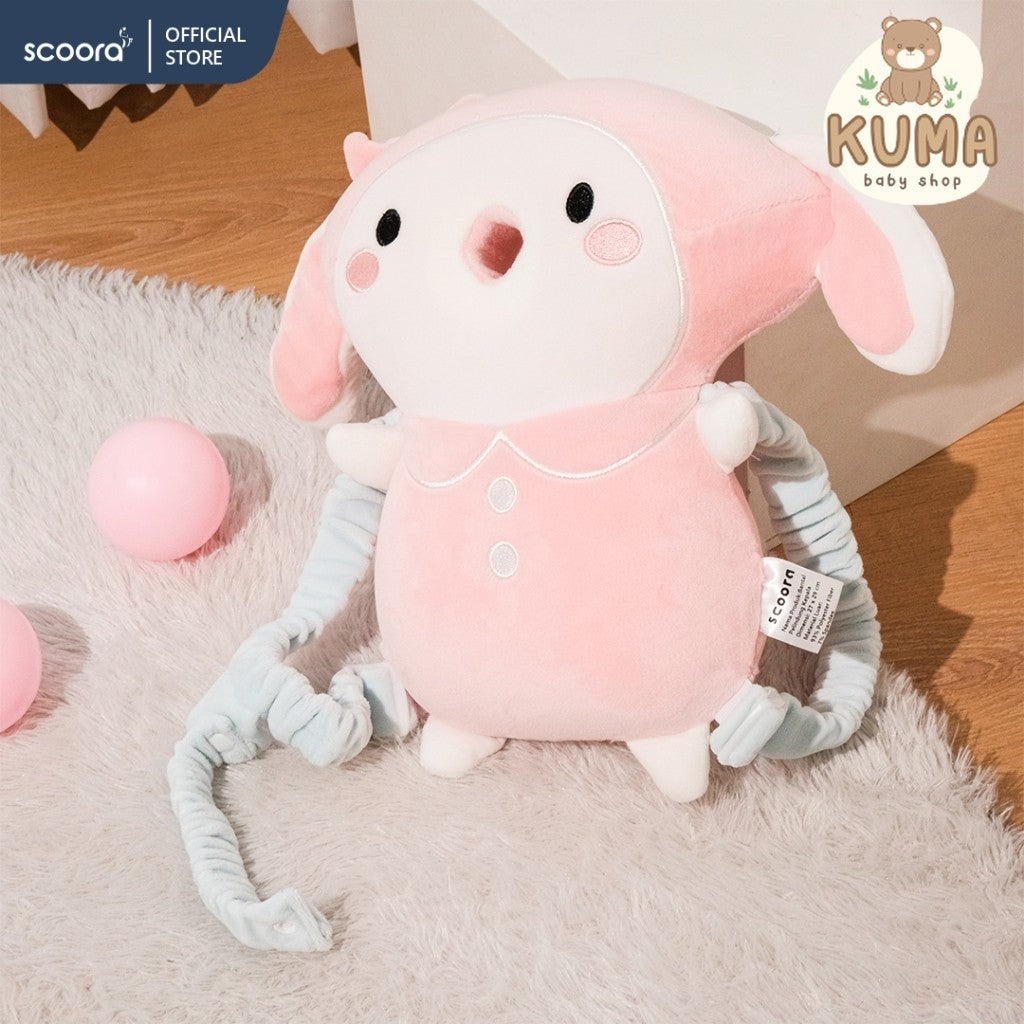 SCOORA Bantal Pelindung Kepala dan Leher Bayi Model Ransel Anti Bentur Bagian Belakang