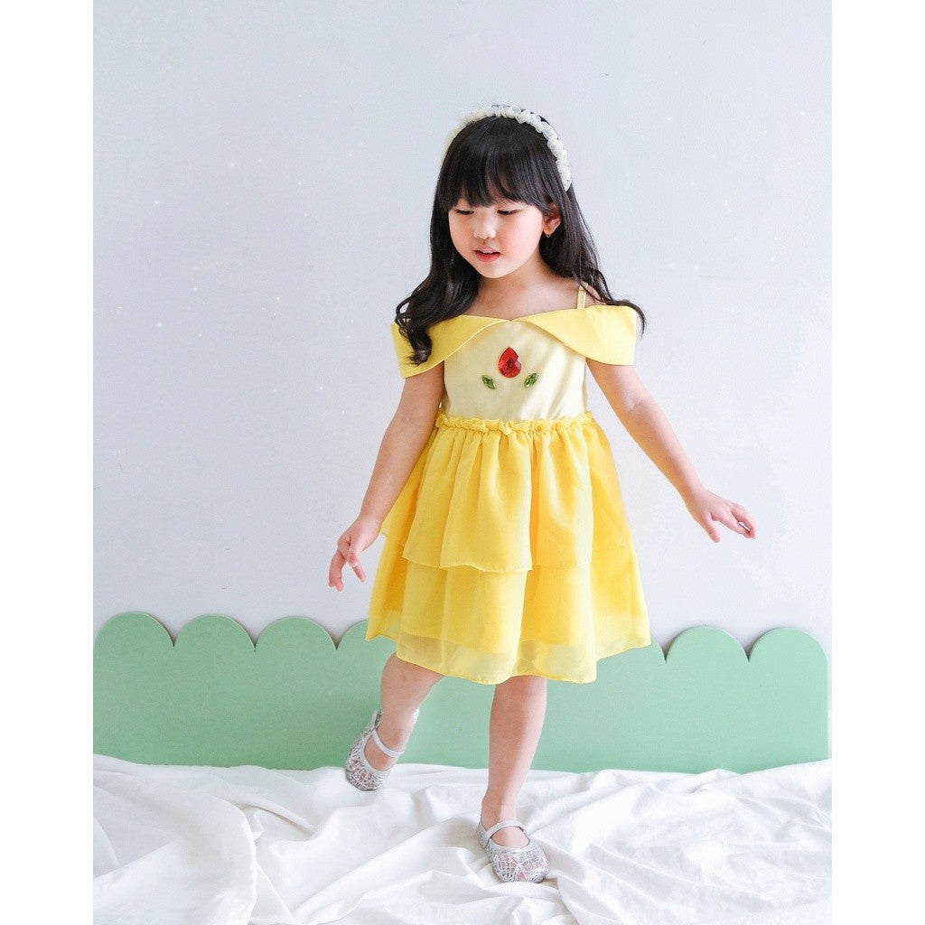 BEAUTY AND THE BEAST DRESS / BELLE KIDS DRESS / DRESS ANAK BELLE / DRESS ANAK BEAUTY AND THE BEAST