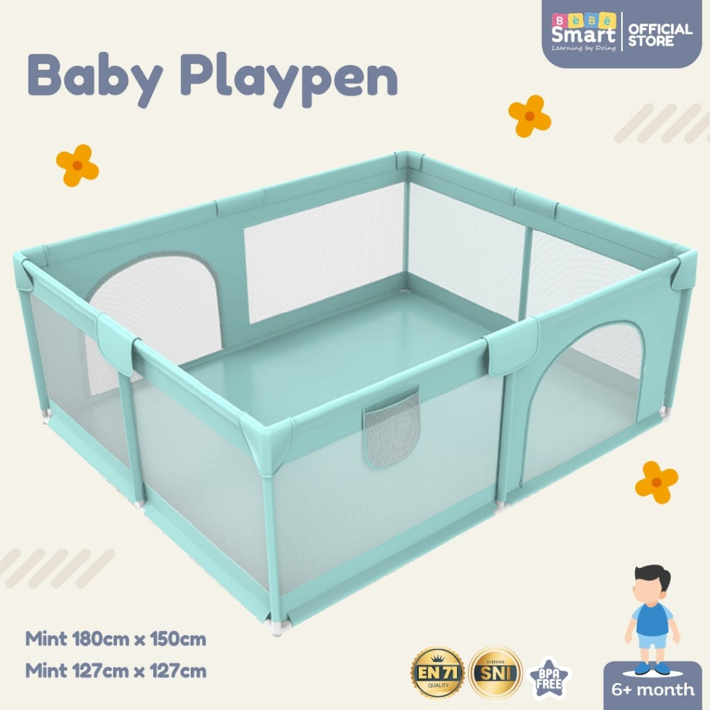 Pagar Mainan Bayi | BEBE SMART Baby Playpen Pagar Bayi Bermain | Pagar Mainan Anak | Playpen Bayi