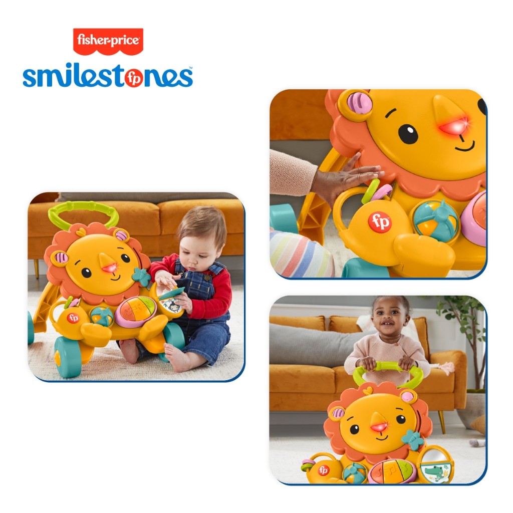 Fisher-Price Musical Lion Walker Infant Toy - Mainan Walker Anak
