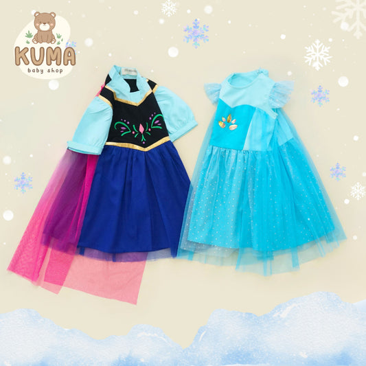 FROZEN ELSA ANNA DRESS / DRESS FROZEN ELSA ANNA / DRESS ANAK / KIDS DRESS FROZEN / ELSA DRESS / ANNA DRESS / FROZEN DRESS ANAK