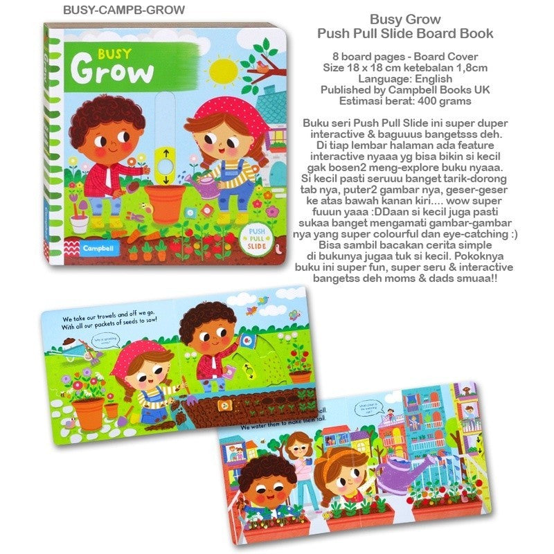 Campbell Push Pull Slide Interactive Board Book - Busy Zoo - Busy Safari - First Explorers Sea Creatures - My Body & others