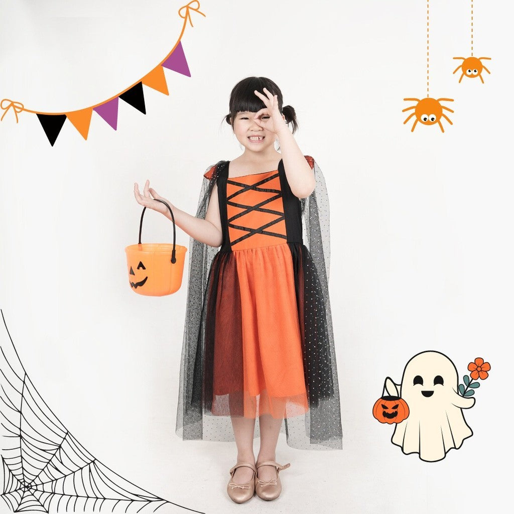 Little Ginger WITCH DRESS / HALLOWEEN DRESS / BAJU PENYIHIR / DRESS HALLOWEEN