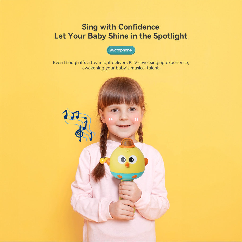 Sakumini X Habibi Mainan Mikrofon Anak Mikrofon Bluetooth Wireless Fitur Speaker Nyanyi untuk Bayi & Anak