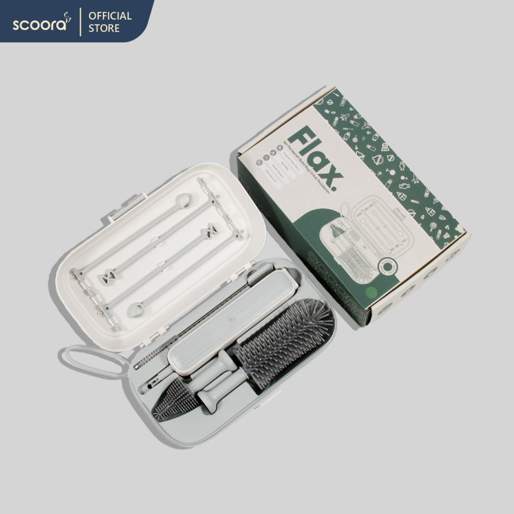 SCOORA FLAX Sikat Botol Bayi Elektrik Portable alat pembersih botol bayi Elektrik portable