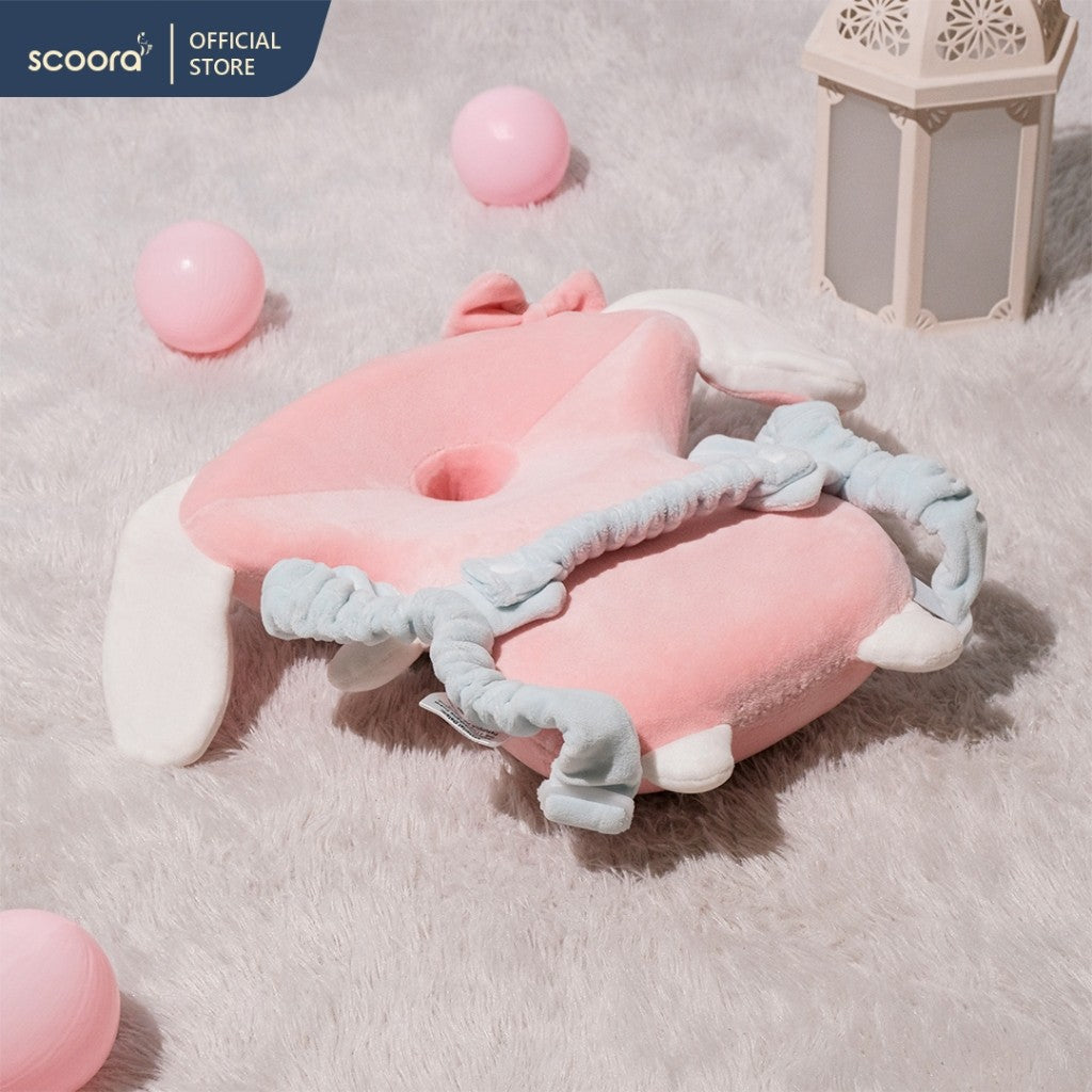 SCOORA Bantal Pelindung Kepala dan Leher Bayi Model Ransel Anti Bentur Bagian Belakang