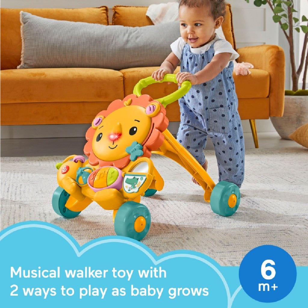Fisher-Price Musical Lion Walker Infant Toy - Mainan Walker Anak