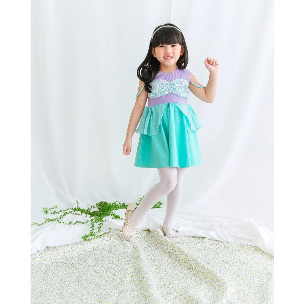 Little Ginger NEW ARIEL MERMAID DRESS / DRESS MERMAID / DISNEY DRESS INSPIRED / DRESS ANAK MERMAID