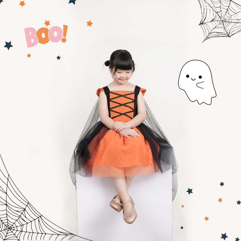 Little Ginger WITCH DRESS / HALLOWEEN DRESS / BAJU PENYIHIR / DRESS HALLOWEEN