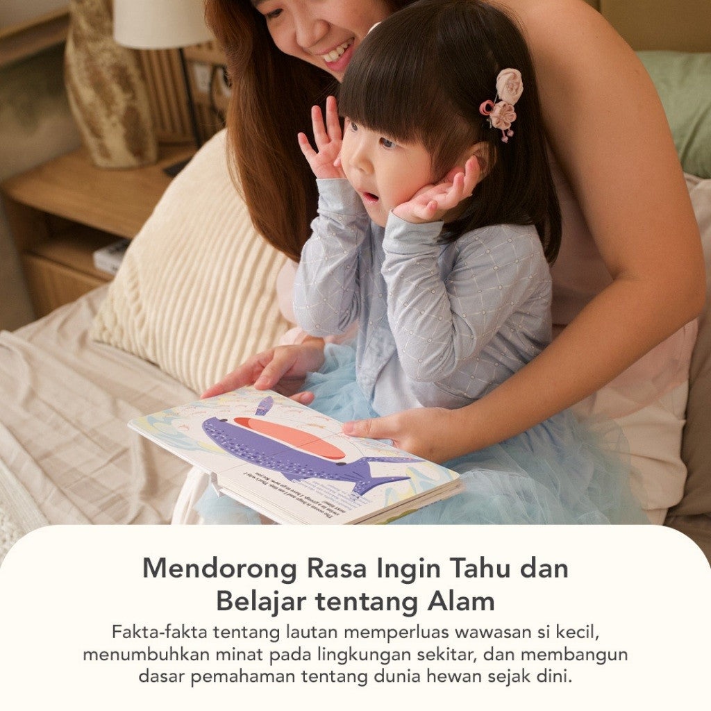 Learning Time- Colorful Ocean- Buku Tekstur Anak/ Buku Edukasi Anak 1 Tahun/ Storytelling Series