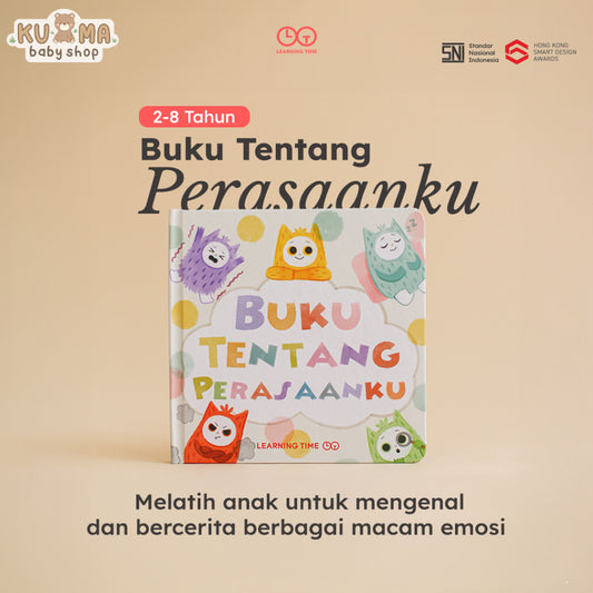 Learning Time-Buku Tentang Perasaanku/Book of Feelings/Buku Pengenalan Emosi Anak /Buku Emosi Anak/Buku Edukasi Anak 2 Tahun/Emomo Series