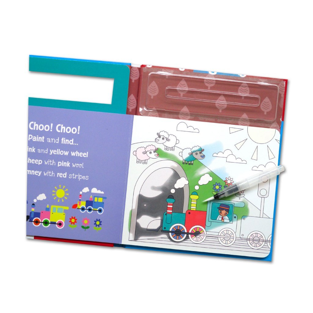 Buku Painting Ajaib pakai kuas + air aja! Reusable (bisa berulang kali) - Magic Water Painting Book