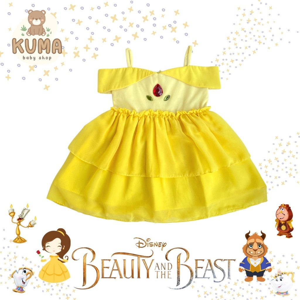 BEAUTY AND THE BEAST DRESS / BELLE KIDS DRESS / DRESS ANAK BELLE / DRESS ANAK BEAUTY AND THE BEAST