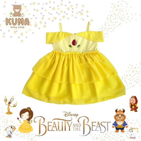 BEAUTY AND THE BEAST DRESS / BELLE KIDS DRESS / DRESS ANAK BELLE / DRESS ANAK BEAUTY AND THE BEAST