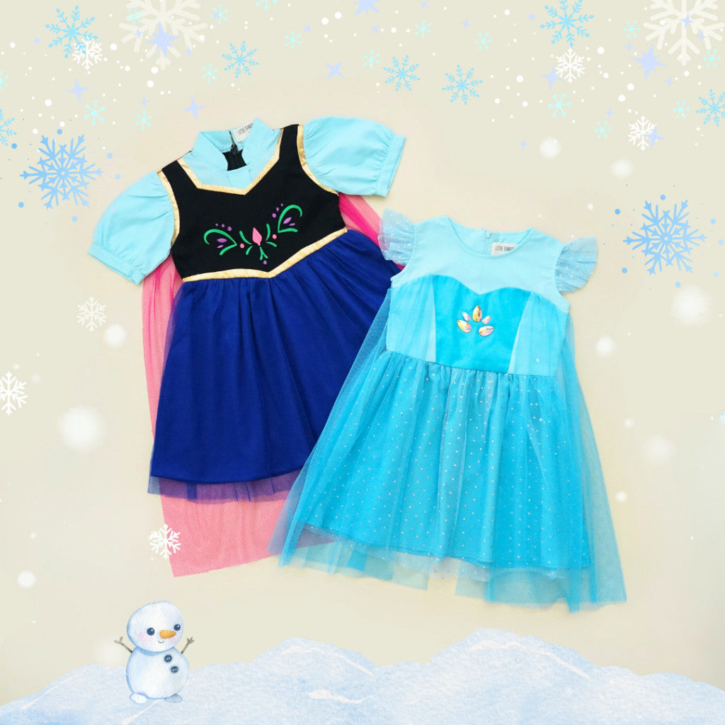 FROZEN ELSA ANNA DRESS / DRESS FROZEN ELSA ANNA / DRESS ANAK / KIDS DRESS FROZEN / ELSA DRESS / ANNA DRESS / FROZEN DRESS ANAK