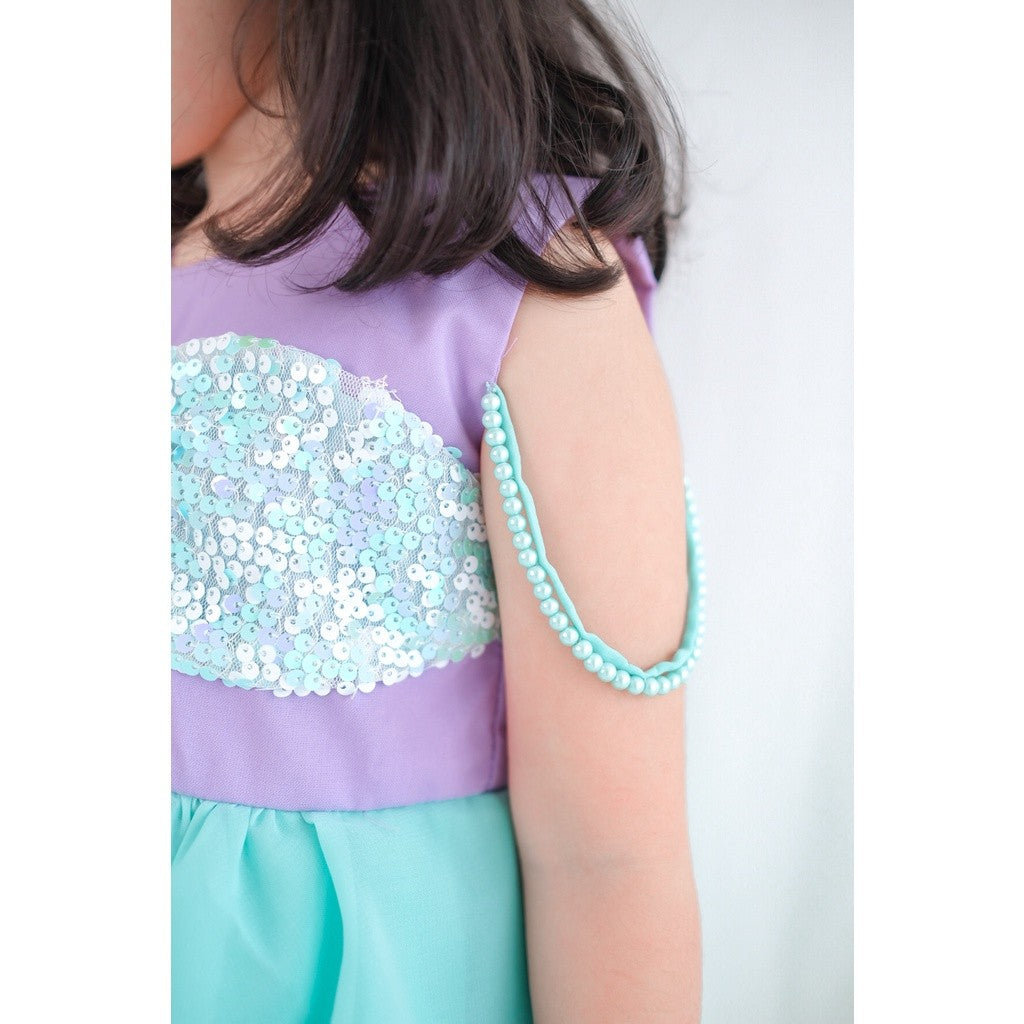Little Ginger NEW ARIEL MERMAID DRESS / DRESS MERMAID / DISNEY DRESS INSPIRED / DRESS ANAK MERMAID