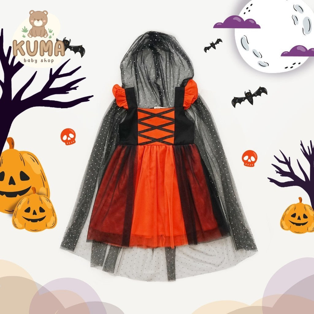 Little Ginger WITCH DRESS / HALLOWEEN DRESS / BAJU PENYIHIR / DRESS HALLOWEEN