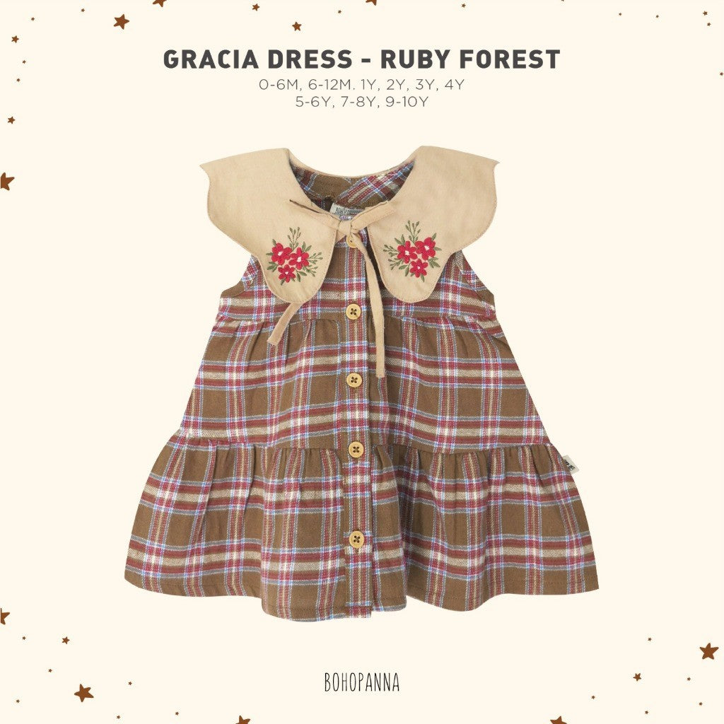 BOHOPANNA - GRACIA DRESS - DRESS ANAK Natal Xmas 2025