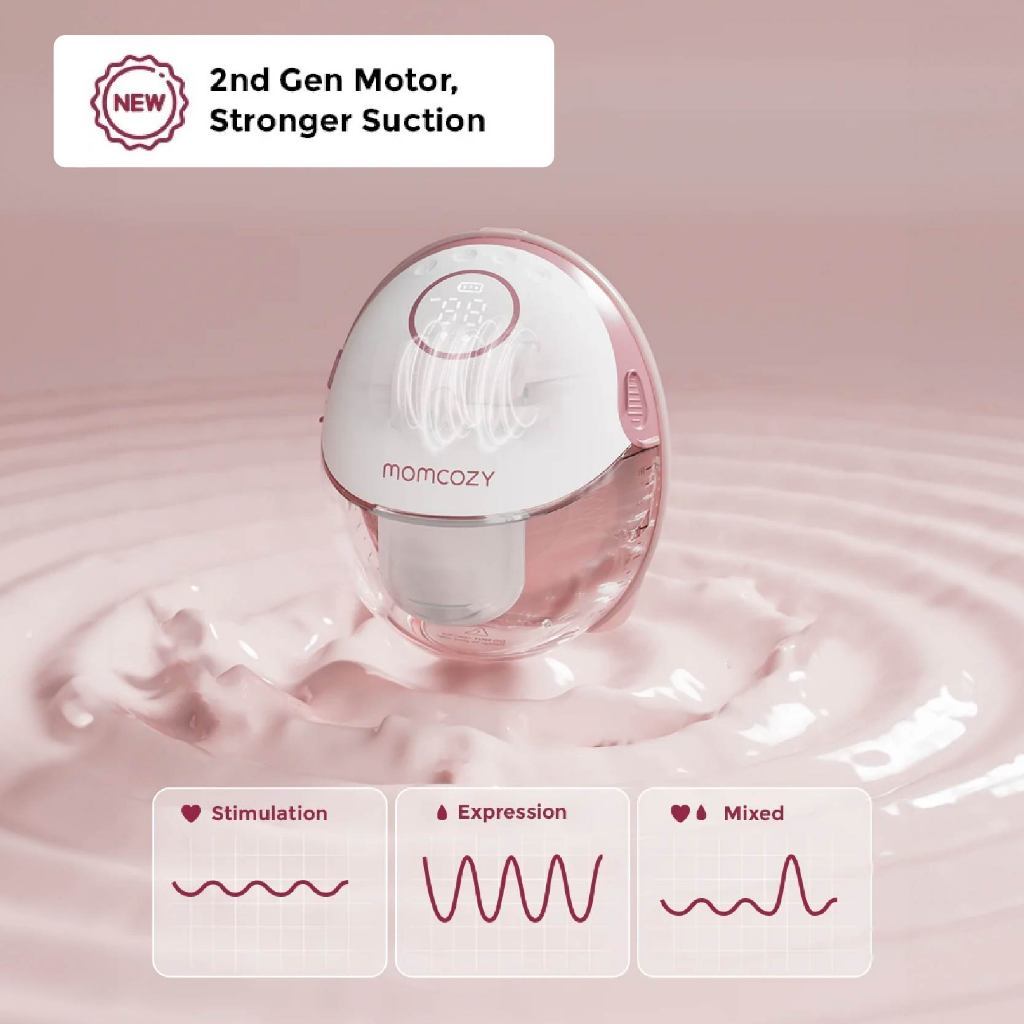 MOMCOZY M6 Wearable Breast Pump | Pompa ASI Elektrik Wireless  | Handsfree Breasstpump
