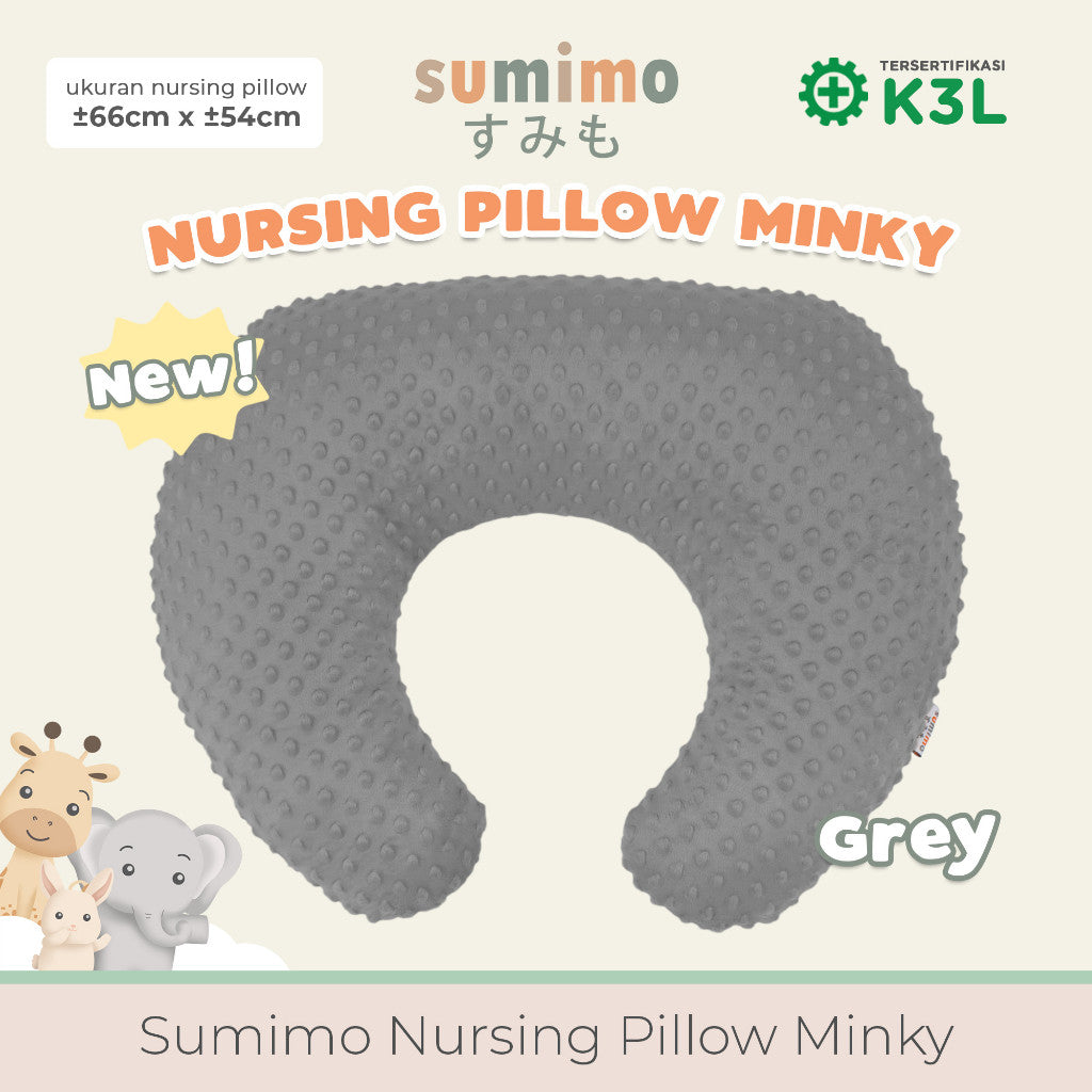 Sumimo - Nursing Pillow Minky / Bantal menyusui / Bansui / Bantal Bayi Karakter / Sofa Bayi