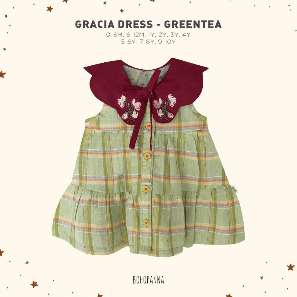 BOHOPANNA - GRACIA DRESS - DRESS ANAK Natal Xmas 2025