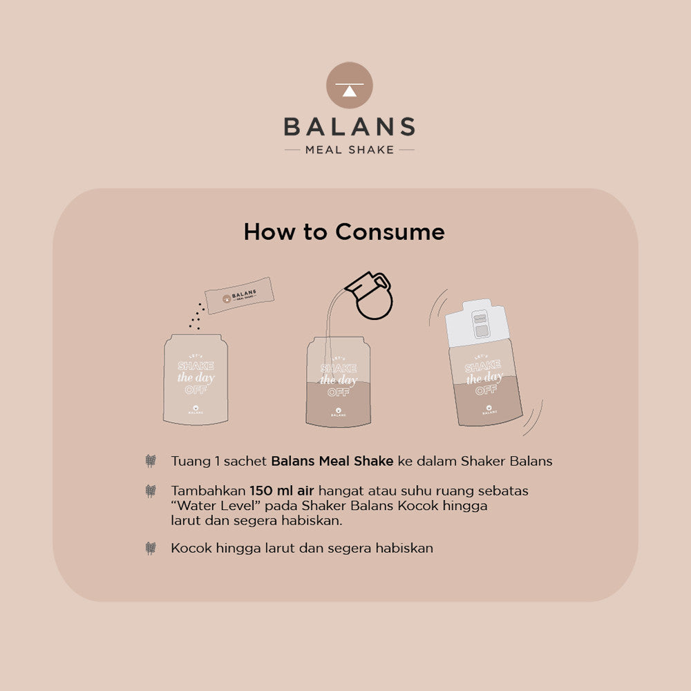 Balans Meal Shake | Choco Oat | Susu Protein & Tinggi Kalsium Rendah Kalori | 12s