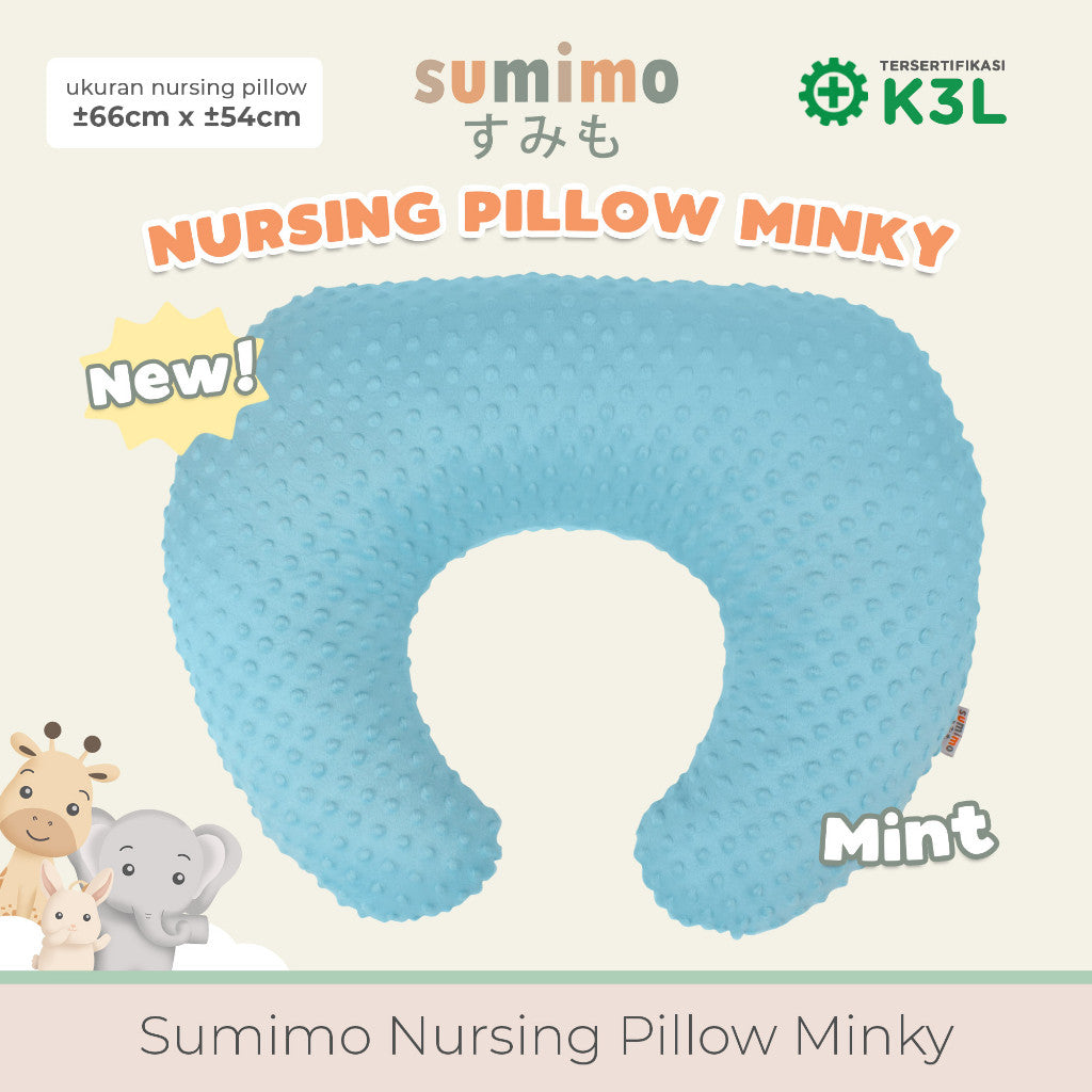 Sumimo - Nursing Pillow Minky / Bantal menyusui / Bansui / Bantal Bayi Karakter / Sofa Bayi