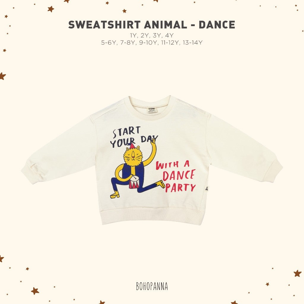 BOHOPANNA - SWEATSHIRT ANIMAL - SWEATER ANAK - ATASAN ANAK