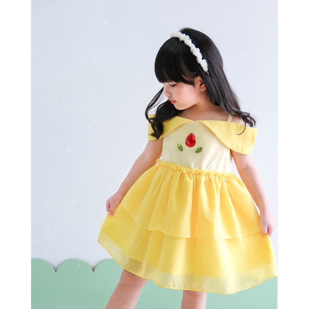 BEAUTY AND THE BEAST DRESS / BELLE KIDS DRESS / DRESS ANAK BELLE / DRESS ANAK BEAUTY AND THE BEAST