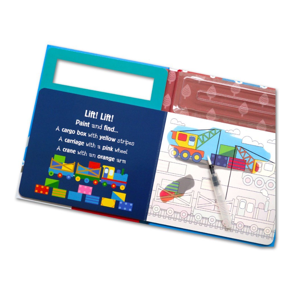 Buku Painting Ajaib pakai kuas + air aja! Reusable (bisa berulang kali) - Magic Water Painting Book