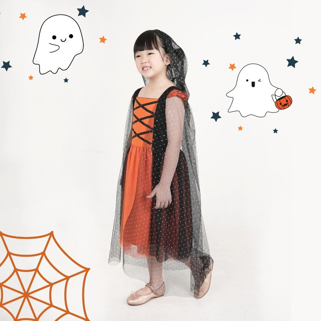 Little Ginger WITCH DRESS / HALLOWEEN DRESS / BAJU PENYIHIR / DRESS HALLOWEEN