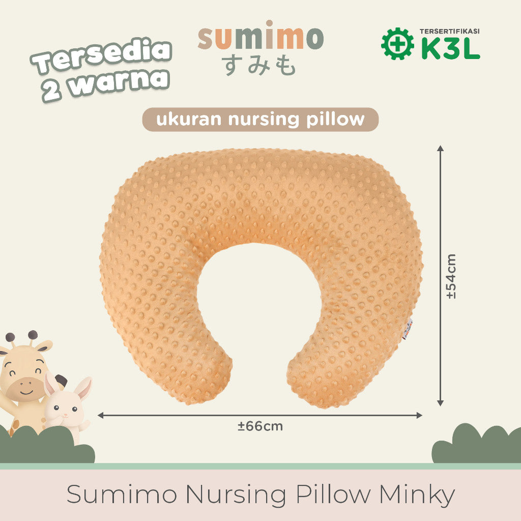 Sumimo - Nursing Pillow Minky / Bantal menyusui / Bansui / Bantal Bayi Karakter / Sofa Bayi
