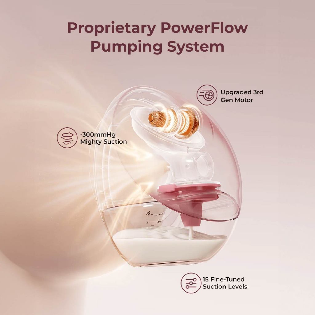 Momcozy | M9 | Mobile Flow Hands-Free Breast Pump | Pompa ASI | Wireless Breastpump | Pompa ASI Elektrik 1 pcs