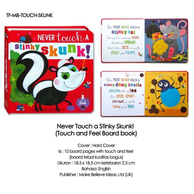 [Make Believe] Never Touch Sensory touchy feely books with adorable silicon/rubber textures (HA)