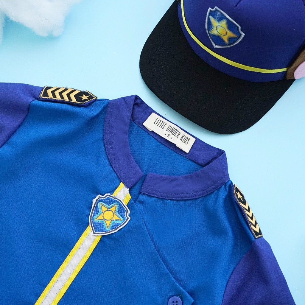 Little Ginger PAW PATROL COSTUME / CHASE SHIRT AND SKYE DRESS / KOSTUM PAW PATROL