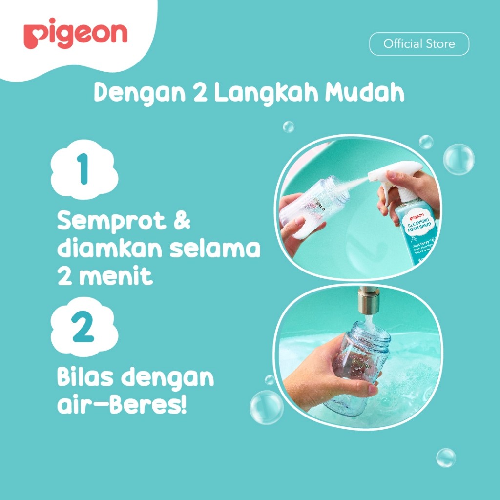 PIGEON Cleansing Foam Spray 280ML Pembersih Noda Pakaian