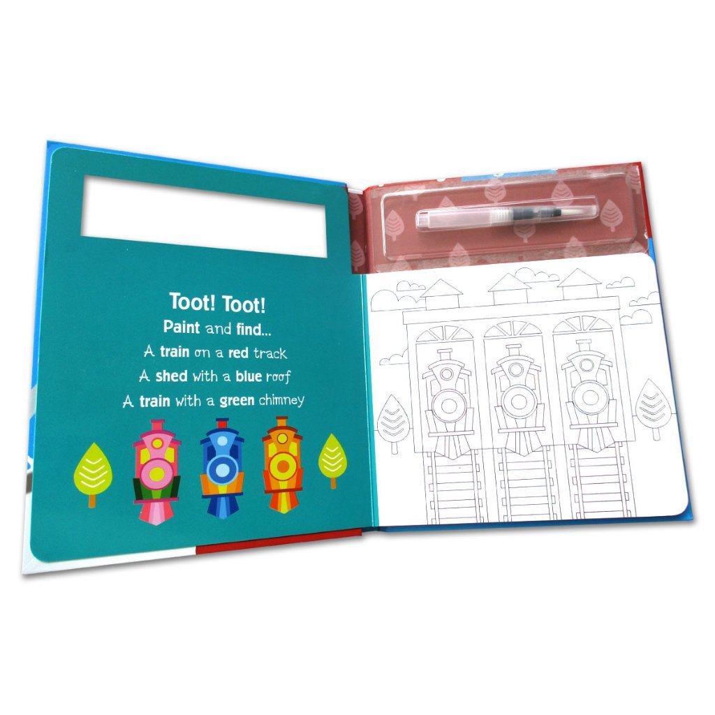 Buku Painting Ajaib pakai kuas + air aja! Reusable (bisa berulang kali) - Magic Water Painting Book