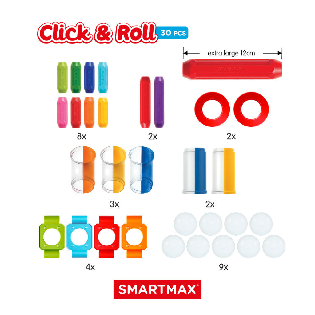 SmartMax Click & Roll Mainan Edukasi & Motorik Anak Mainan Magnet