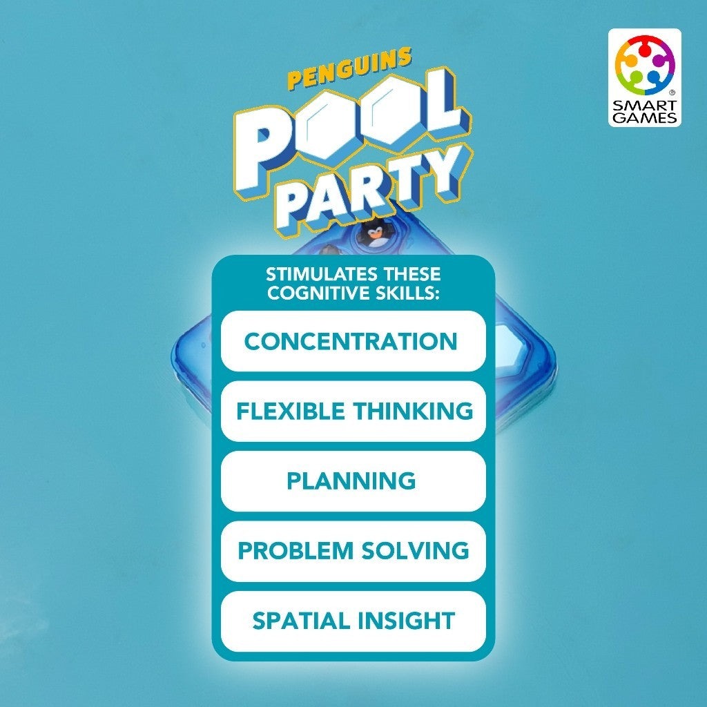 Smart Games Penguins Pool Party Mainan Edukasi Board Game