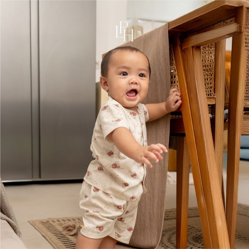 Little Palmerhaus - Little Wear Short Set (Setelan Bayi Lengan Pendek)