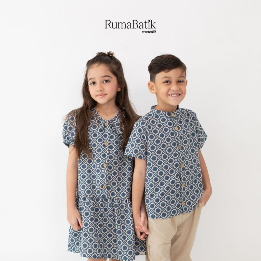 ARDENLEON Atasan Kemeja Anak Laki Laki Aslan Batik Shirt 3.0