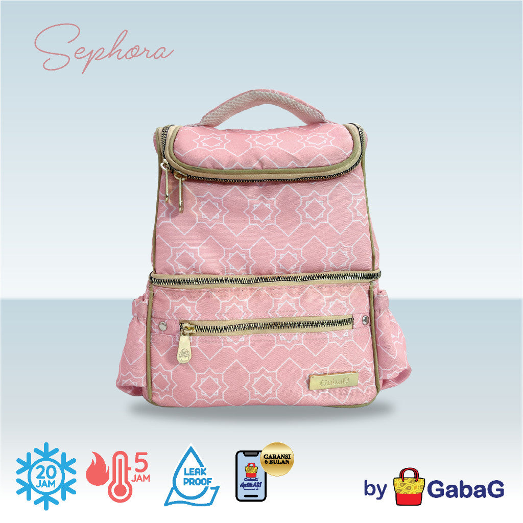 Gabag Cooler Bag GEMINI 2 Sekat | Muat Pompa ASI Besar, Double Cooler Tahan Dingin 24 Jam, Anti Bocor GARANSI